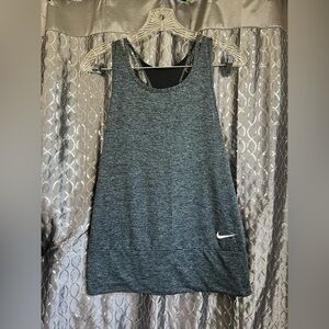 Women’s Nike Dri-Fit Workout Tank Top Grey Size L